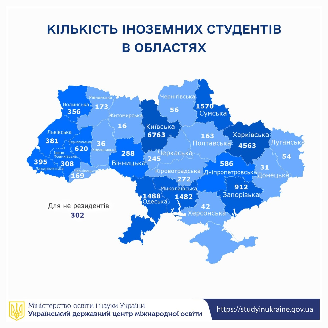 Понад 21 тисяча іноземних студентів вчиться в українських вишах: де найбільше