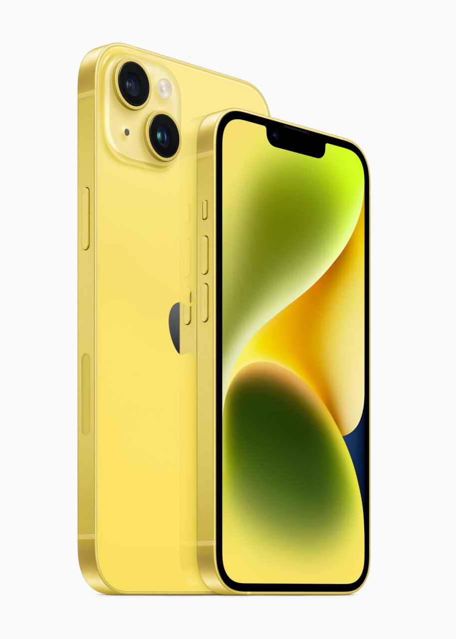 Вийшов новий жовтий iPhone 14 та iPhone 14 Plus