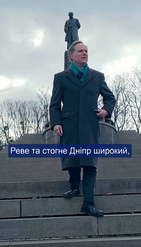 Посол Великої Британії в Україні зачитав вірш Тараса Шевченка: відео