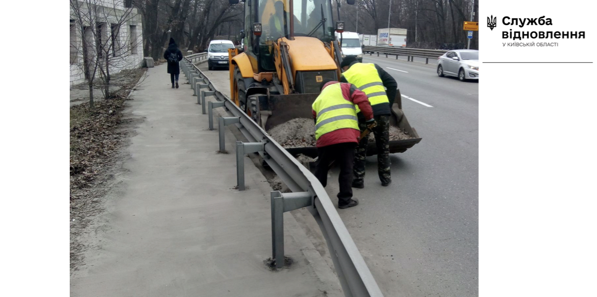 У Київській області провели ямковий ремонт та прибирання доріг