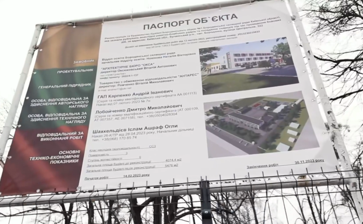 У Бородянці повністю відновили зруйнований ліцей №1: на це витратили 370 млн грн