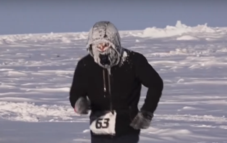 В Арктике прошел самый холодный забег в мире  (видео)