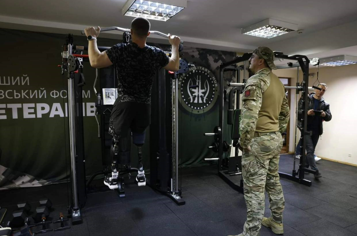 У Київ Мілітарі Хаб відкрили безкоштовний спортзал для реабілітації військових: адреса