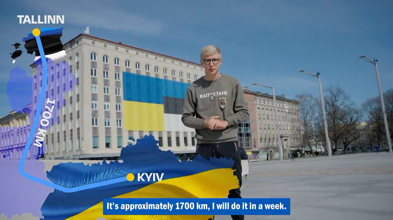 Естонський депутат їде на велисипеді до Києва, щоб зібрати гроші на ЗСУ