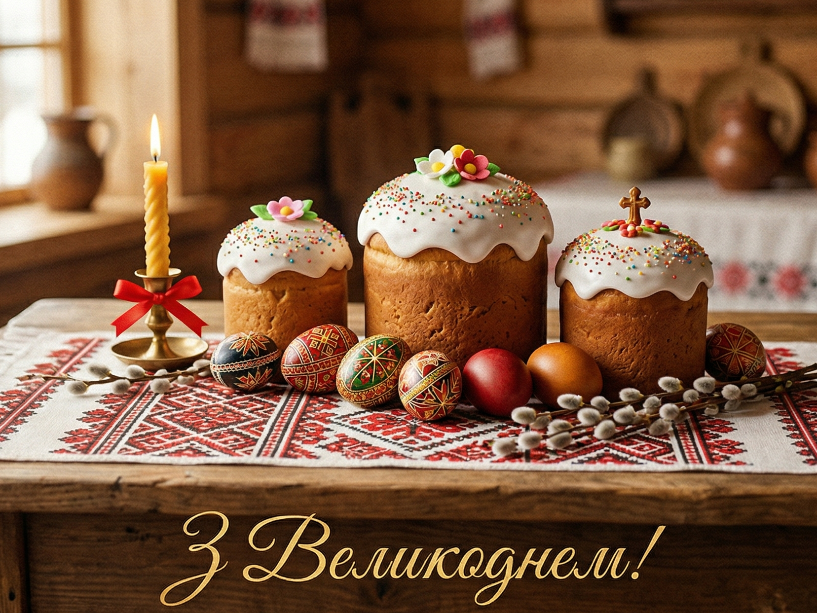 Привітання з Великоднем 2026 у святкових листівках