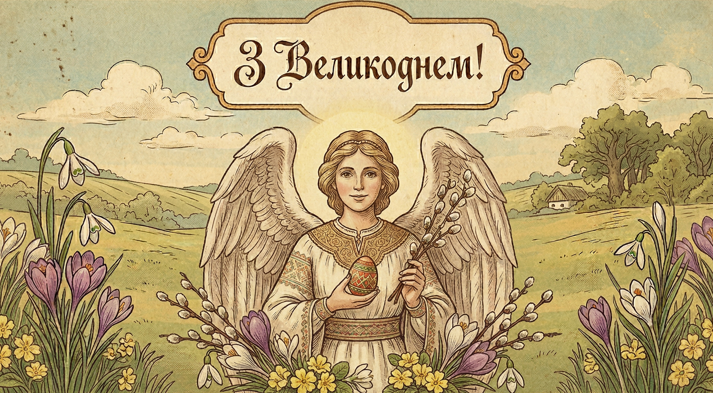 Привітання з Великоднем 2026 у святкових листівках