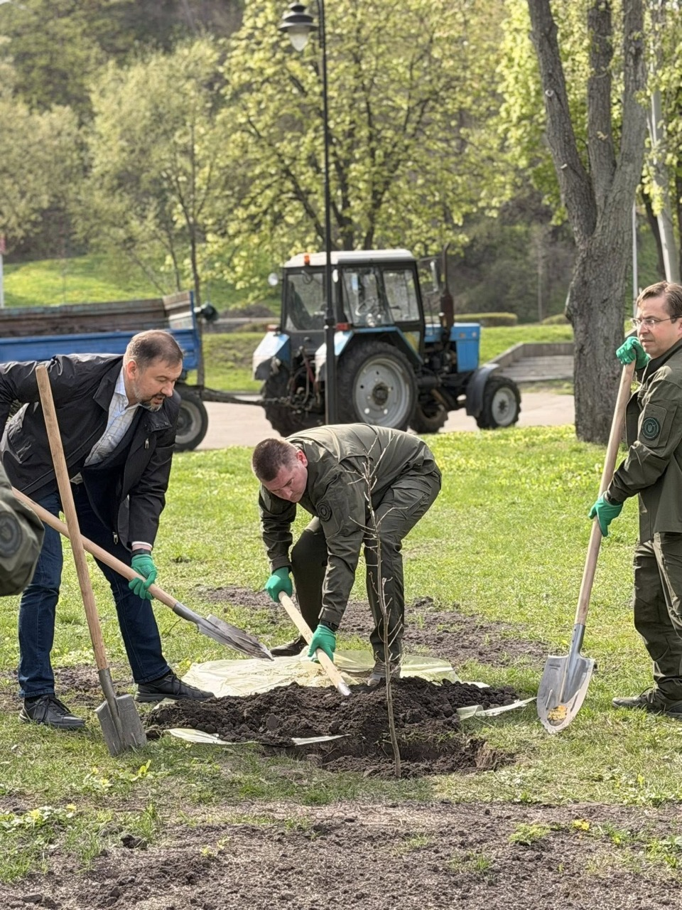 В Наводницькому парку у Києві висадили дуби Шевченка: фото