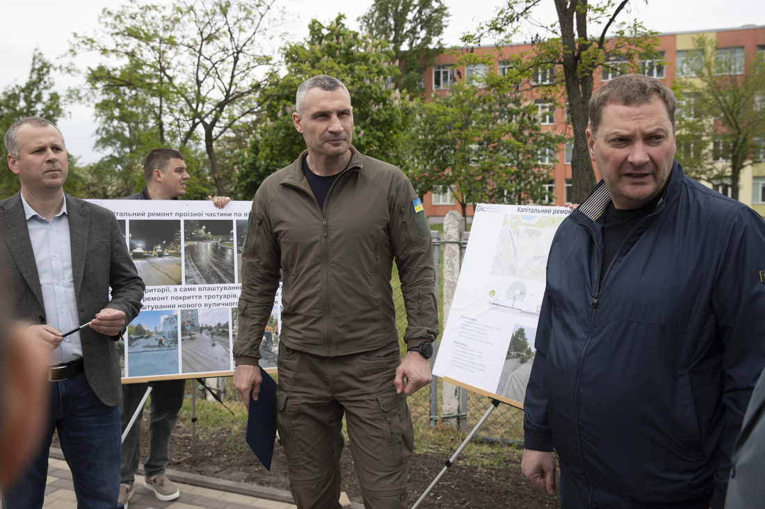 У Дніпровському районі майже закінчили капітальний ремонт вулиці Шумського
