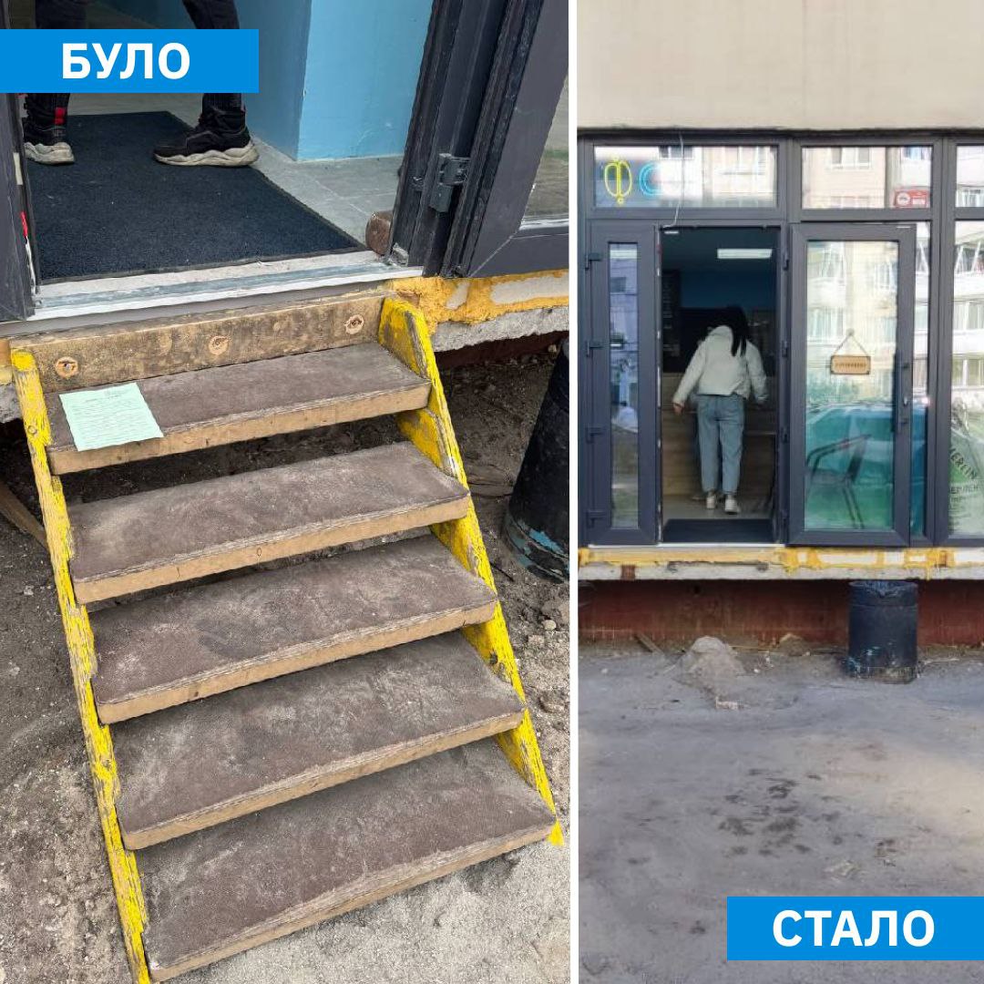 В Оболонському районі Києва тричі за місяць демонтували сходи до одного кафе: фото