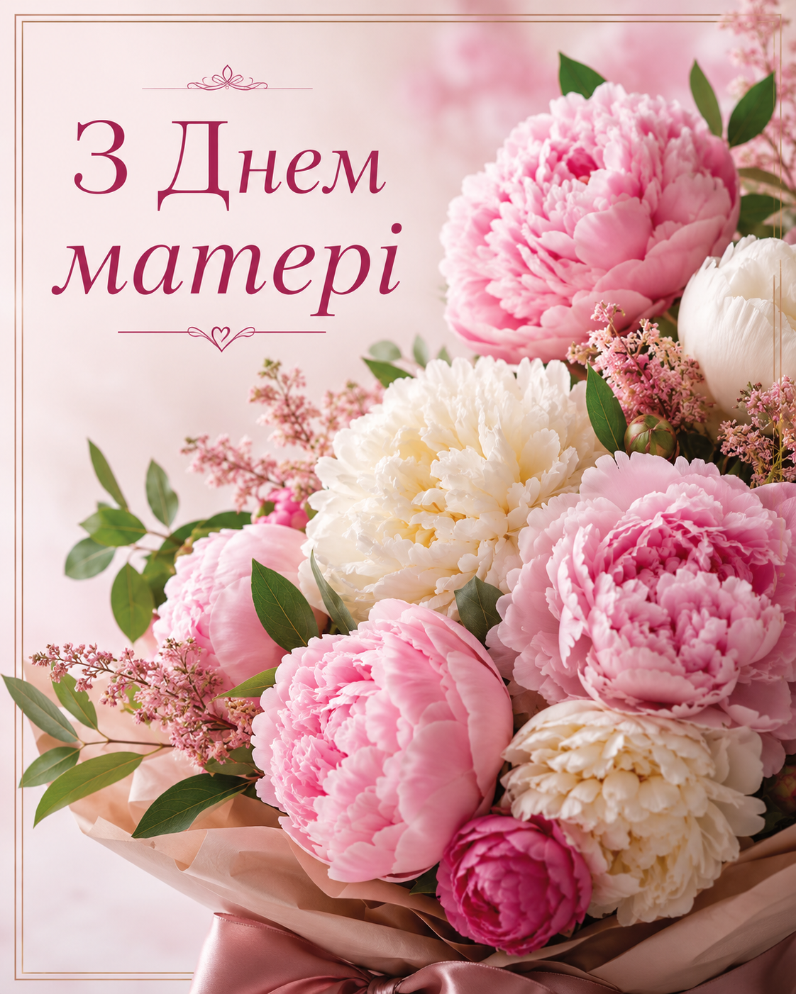 Привітання з Днем матері у яскравих листівках