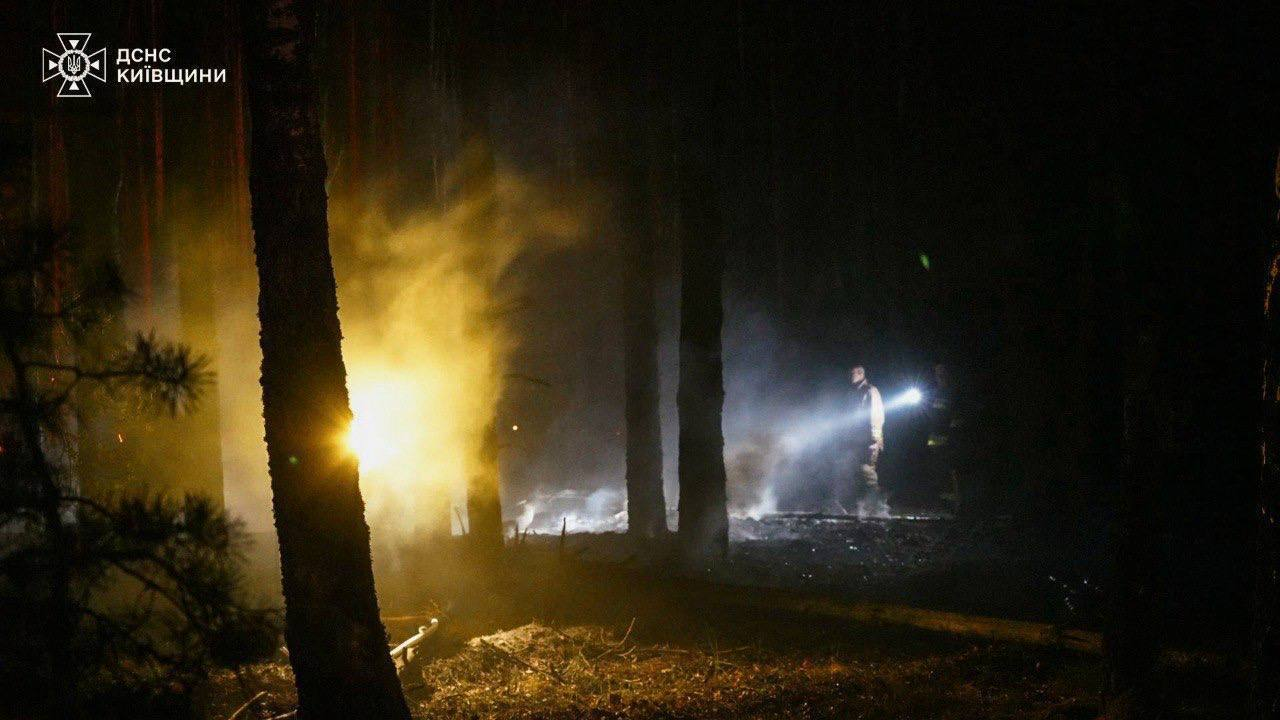 Триває ліквідація лісової пожежі у Зоні відчуження на Київщині: фото та подробиці