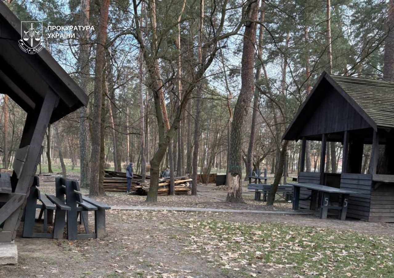 В парку Партизанської слави у Києві знесли незаконне кафе та альтанки — прокуратура