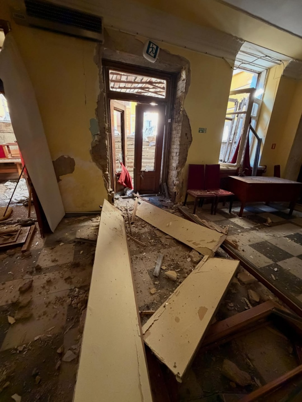 Під час російського обстрілу 24 травня 2026 року в Києві постраждала історична будівля МЦКМ