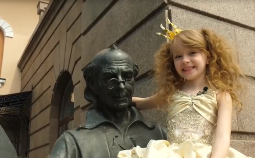 Второклассница из Киева в свои семь лет стала звездой кино (видео)