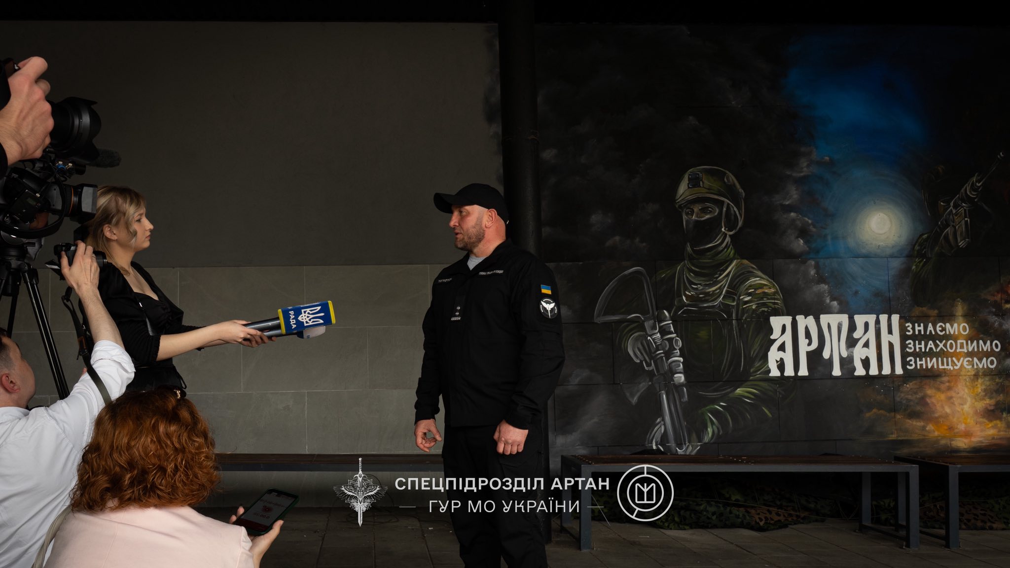 У Києві відкрили мурал на честь воєнних розвідників спецпідрозділу ГУР "Артан": фото