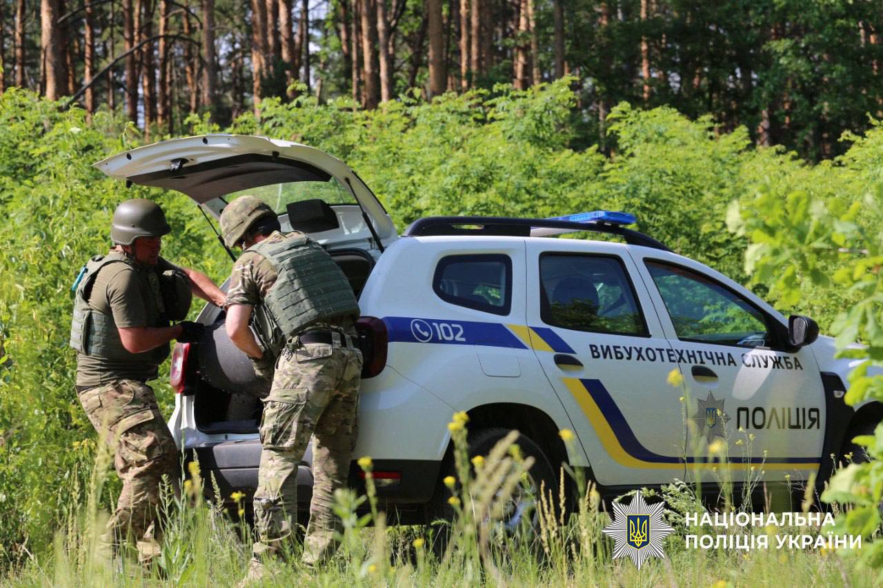 Після нічної атаки в лісосмузі на околицях Києва знайшли два російські БпЛА: фото