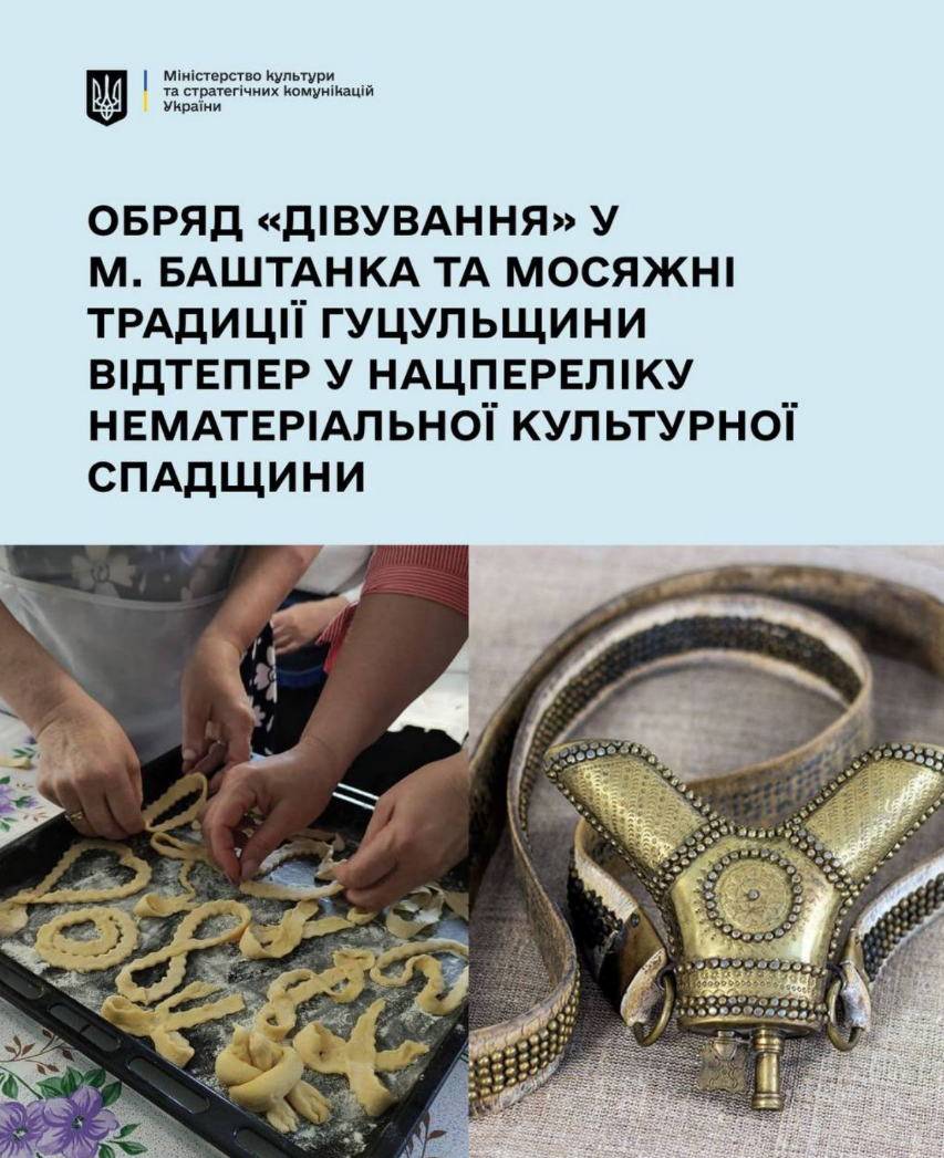 Мінкульт додав нові елементи до Нацпереліку нематеріальної культурної спадщини України
