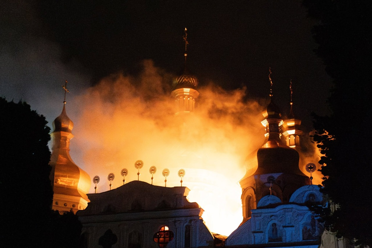 Обстріл 15 червня 2026 року, фото: Національний заповідник Києво-Печерська лавра