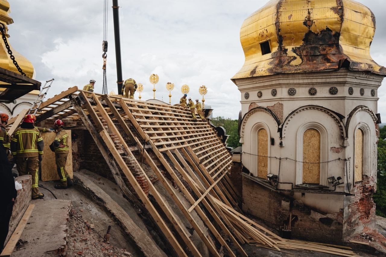 19 об’єктів культурної спадщини пошкоджено на території Києво-Печерської лаври — Мінкульт