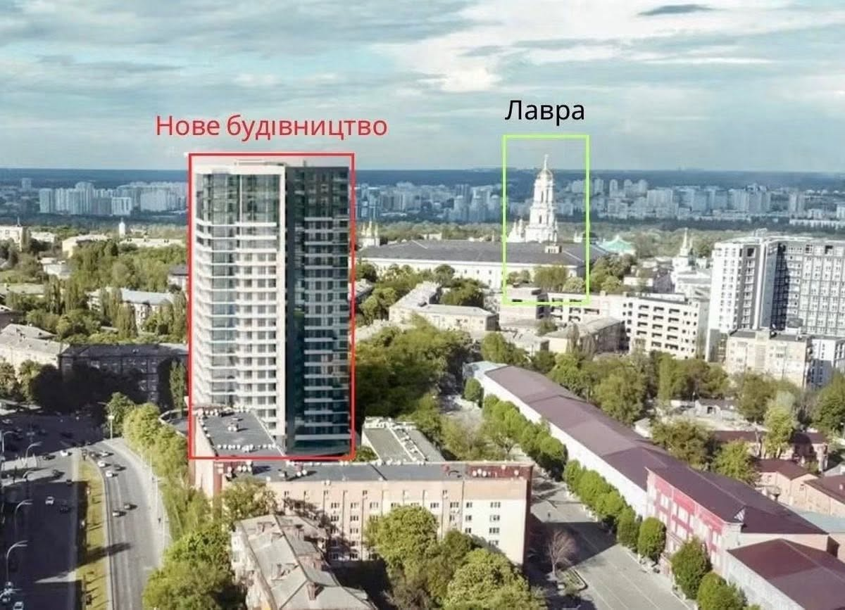 Петиція з вимогою зупинити будівництво хмарочоса на Печерську у Києві зібрала підписи