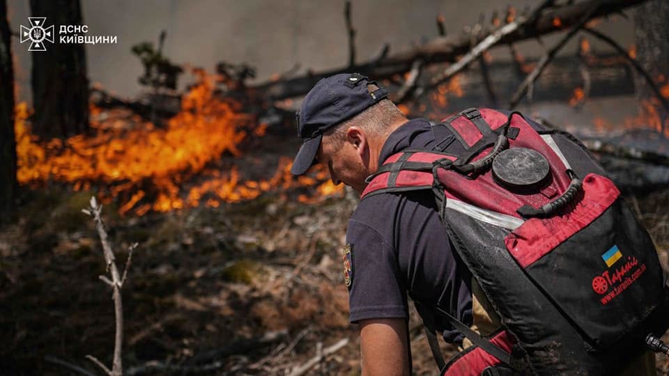 У Чорнобильській зоні ліквідують лісові пожежі