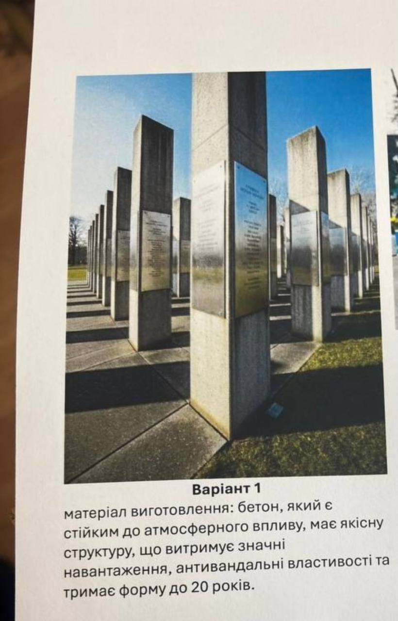 Проєкт Алеї Героїв у Деснянському районі Києва