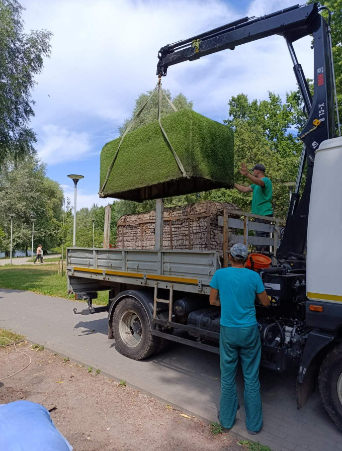 У Києві в парку Перемога демонтували еко-диван: причина