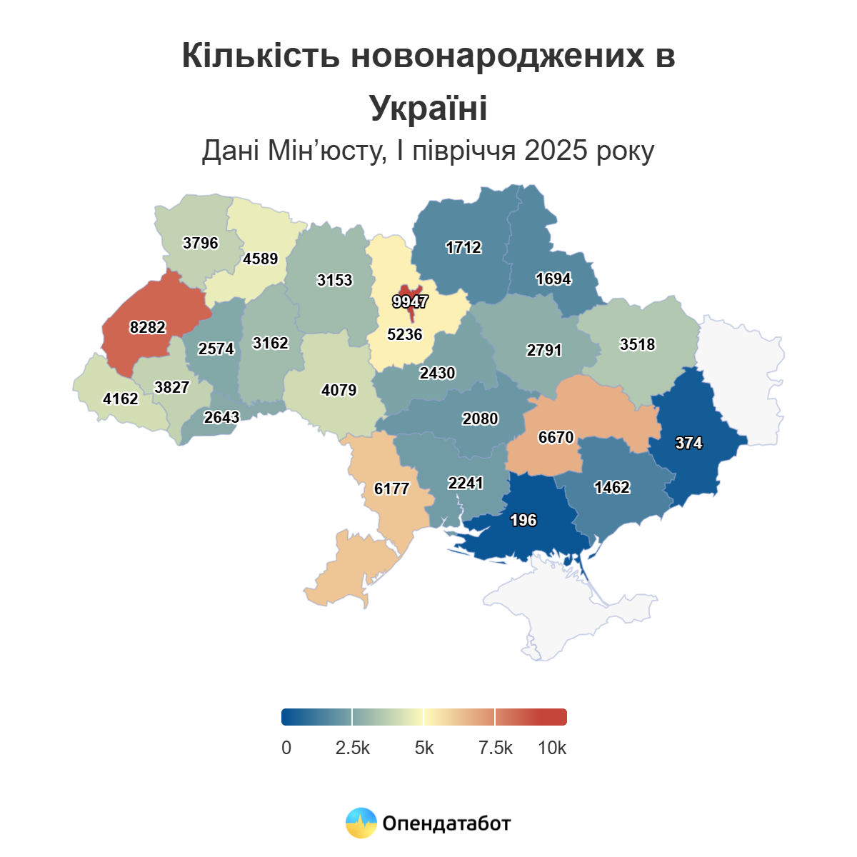 В Україні на одного новонародженого припадає троє померлих: де народжуваність найвища