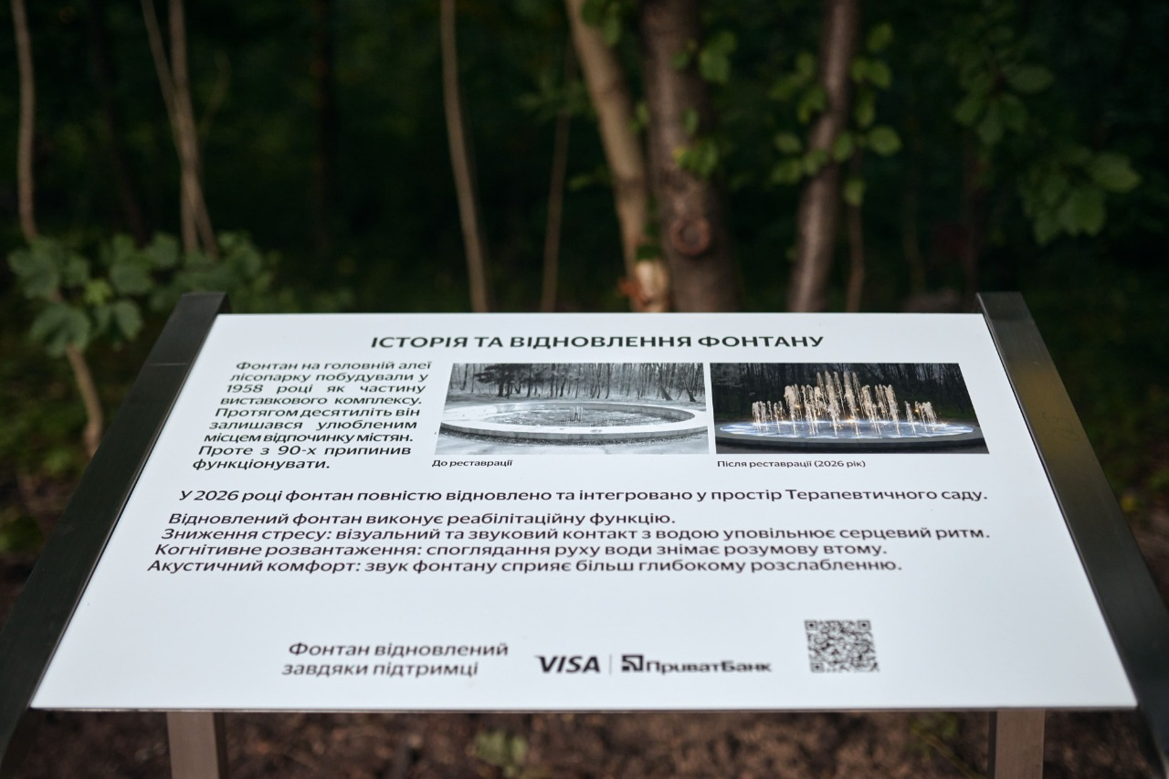 Біля Терапевтичного саду на ВДНГ у Києві відновили історичний фонтан: фото
