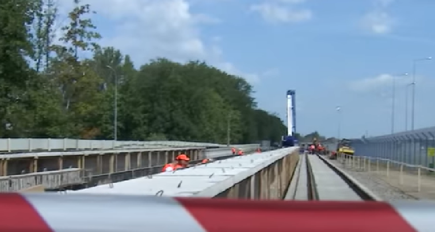 Киянам показали, як проходить будівництво швидкісної залізниці до «Борисполя» (відео)