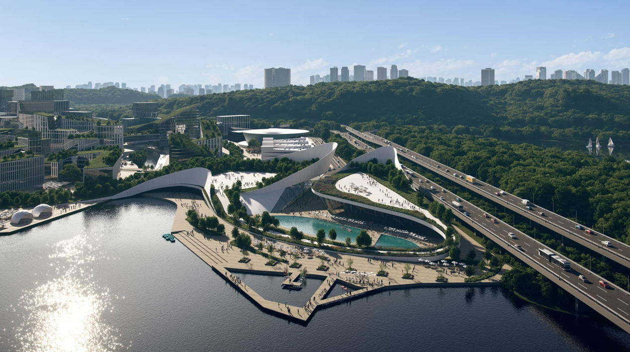 Архітектори показали проєкт аквапарку та музею води у Києві: фото