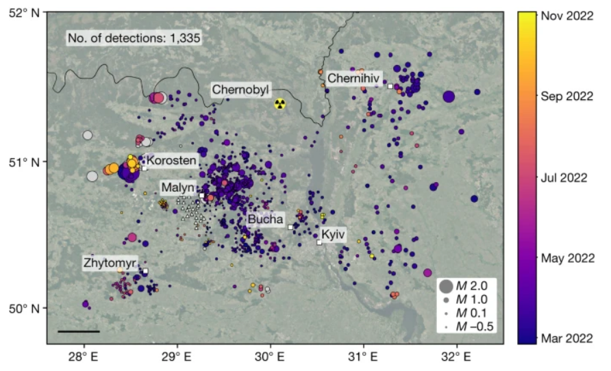 Вчені задокументували сейсмічну активність під час російських обстрілів Києва
