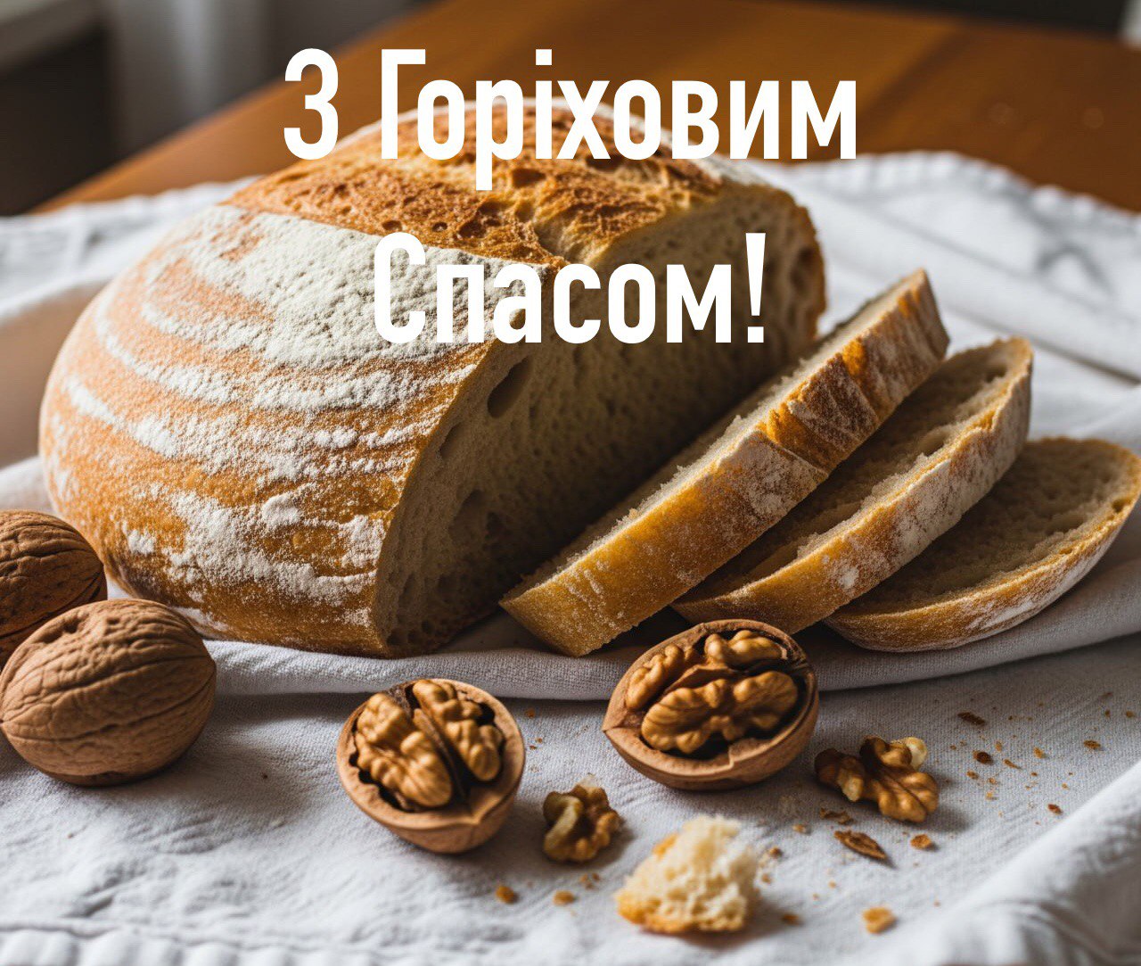 Привітання з Горіховим Спасом 2025 у листівках