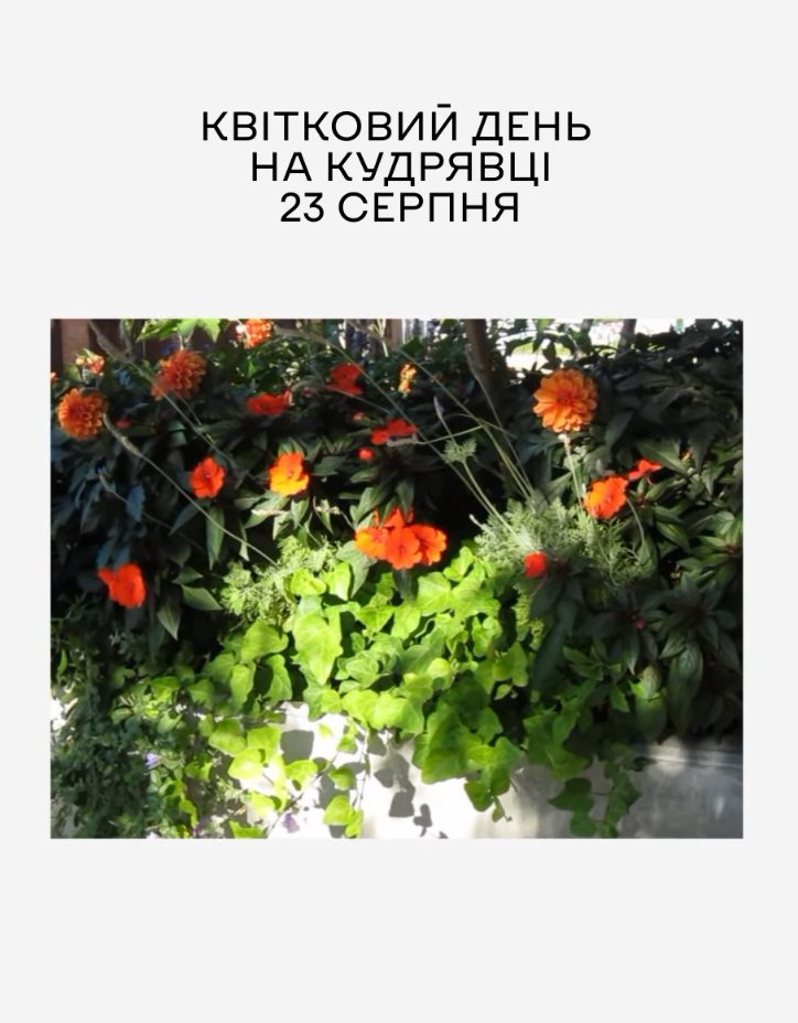 Квітковий день на Кудрявці