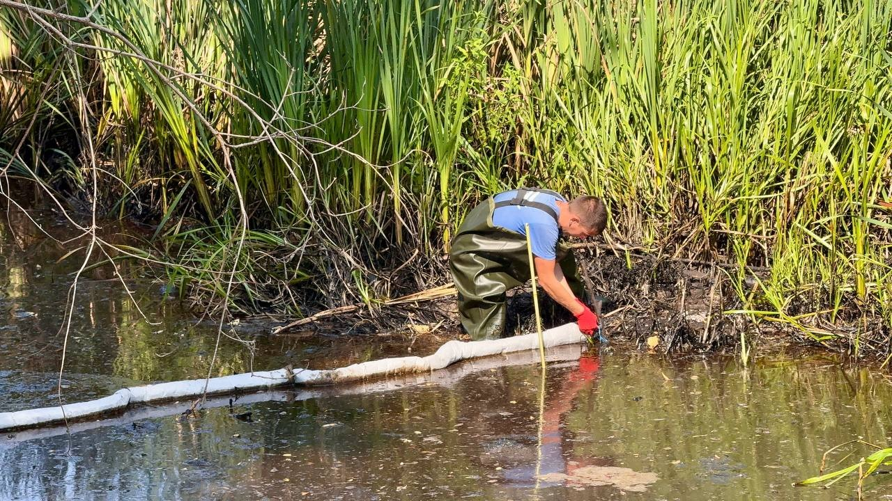 У Києві ліквідовують забруднення річки Борщагівка після атаки рф: деталі