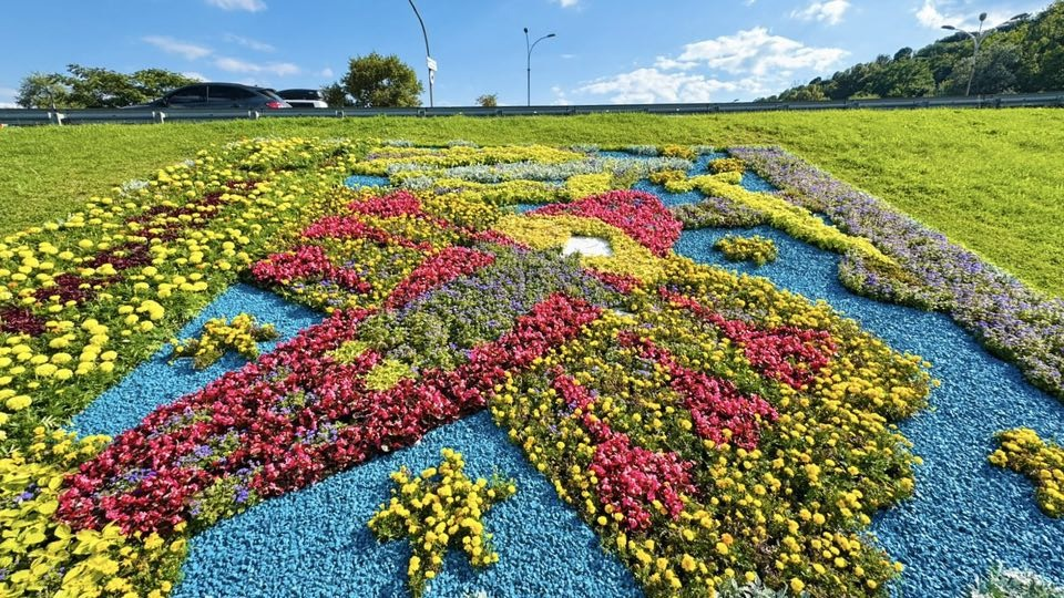 У Печерському районі Києва висадили новий квітник "Українська мрія": фото