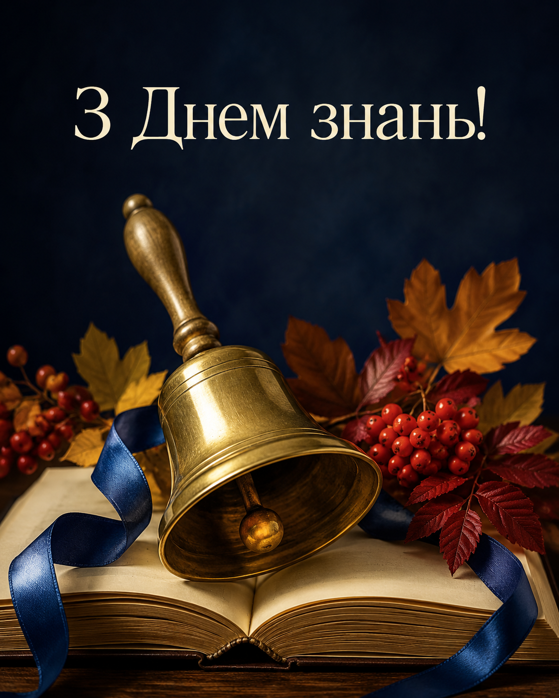 Привітання з Днем знань у яскравих листівках