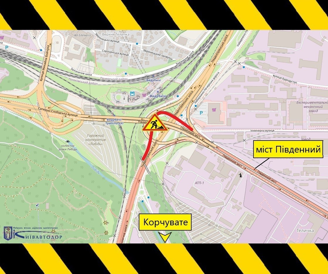 У Києві змінять маршрут тролейбуса №28 і обмежать рух Південним мостом: схеми