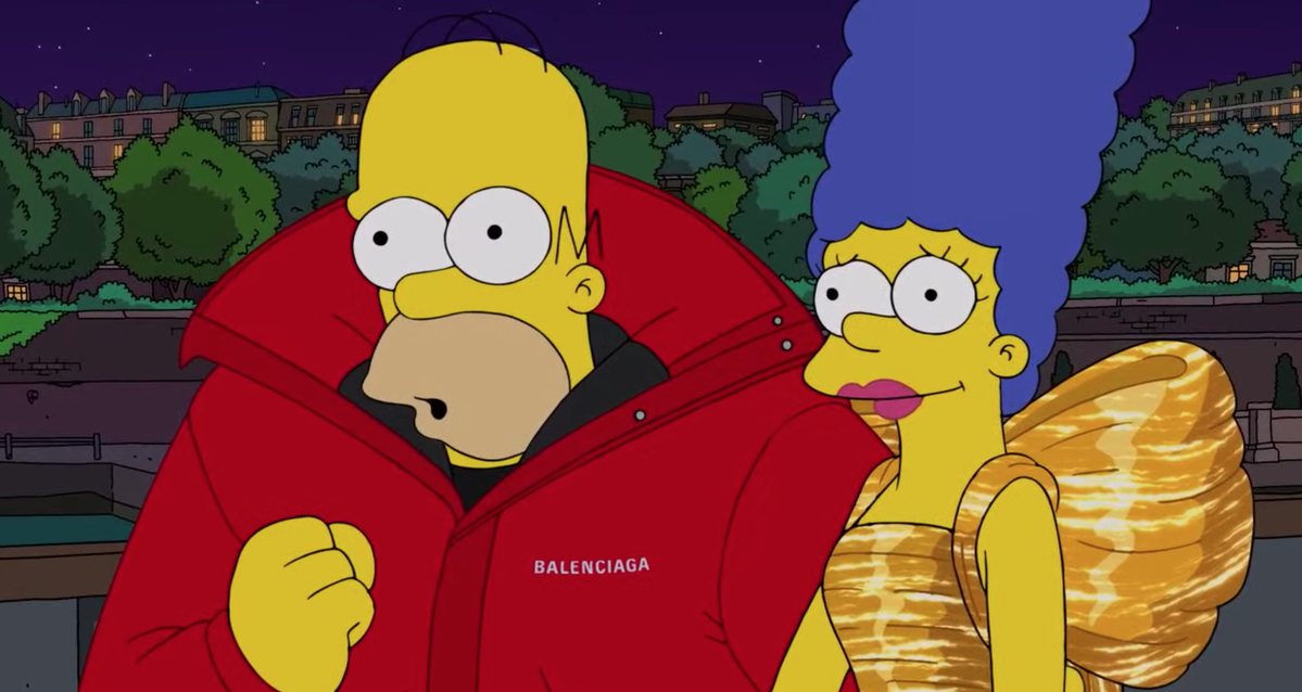 Фото: скриншот из видео The Simpsons | Balenciaga