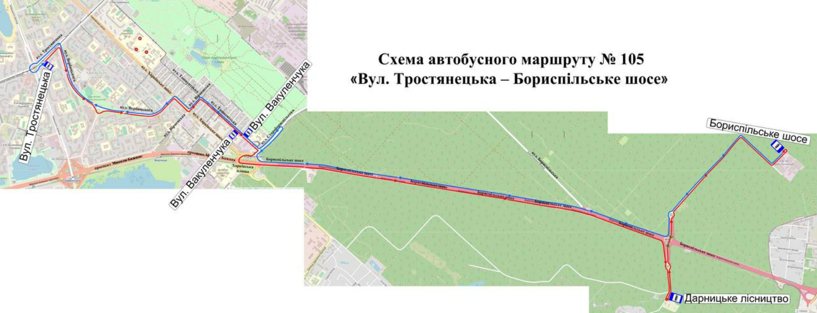 У Києві відновлює роботу автобусний маршрут №105: дата