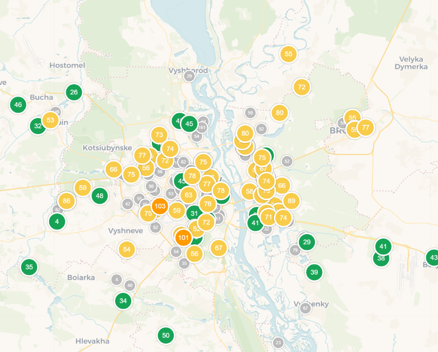 Стан повітря у Києві