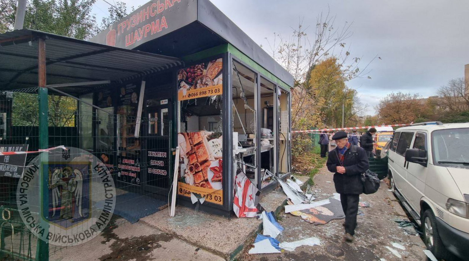 Наслідки атаки на Київ 29 жовтня: уламки впали у Солом'янському та Святошинскому районах, є поранені