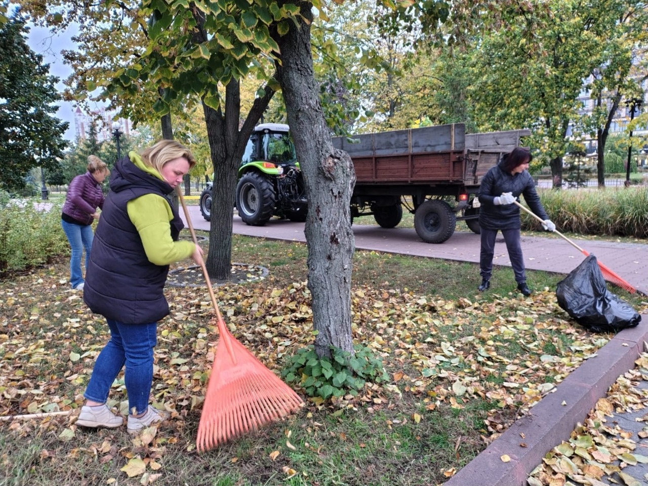 В Оболонському районі Києва провели толоку: висадили клени і катальпи