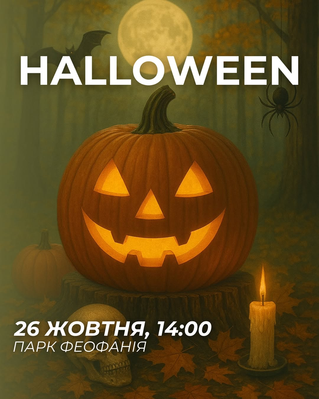 HALLOWEEN: MONSTER PARTY у парку "Феофанія" Куди піти у Києві на вихідних: афіша 24-26 жовтня 2025 року