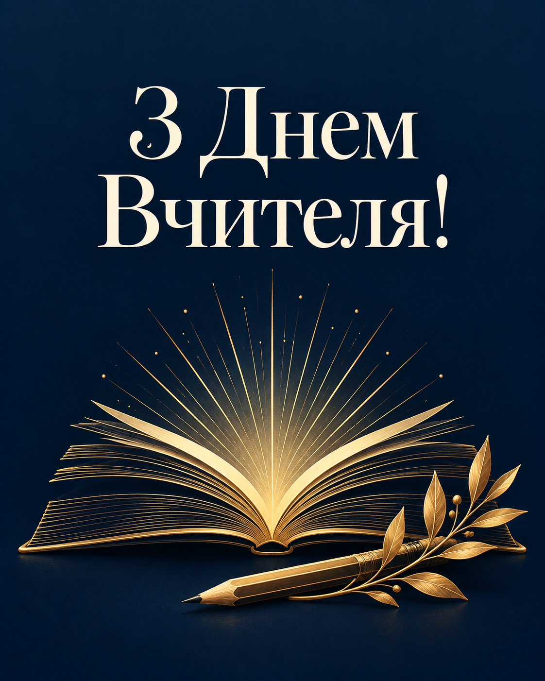 Привітання з Днем Вчителя 2026 у листівках