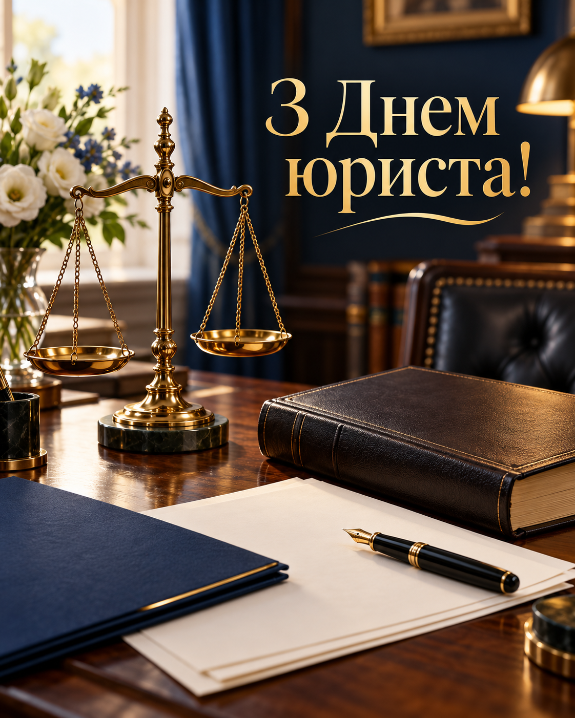 Привітання з Днем юриста 2026 у листівках Привітання з Днем юриста 2026 у листівках