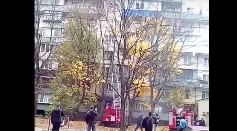 В Оболонском районе при пожаре погиб мужчина (видео)