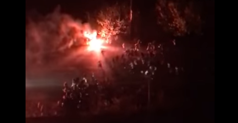 В Киеве произошла массовая драка футбольных фанатов (фото, видео)