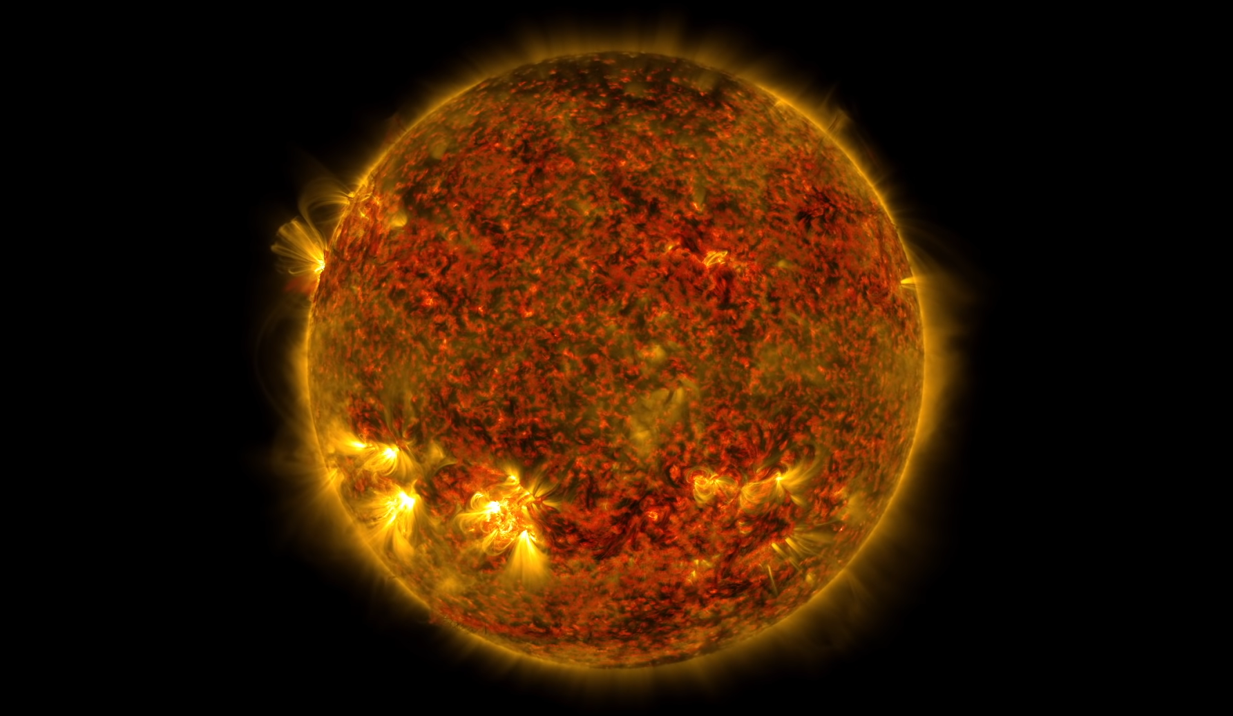 NASA опубликовало видео мощной вспышки на Солнце