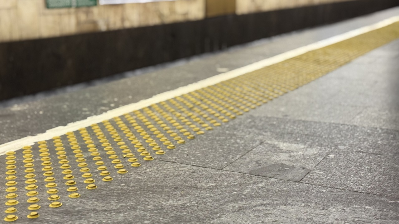 На трьох станціях київської підземки облаштували тактильні смуги: подробиці